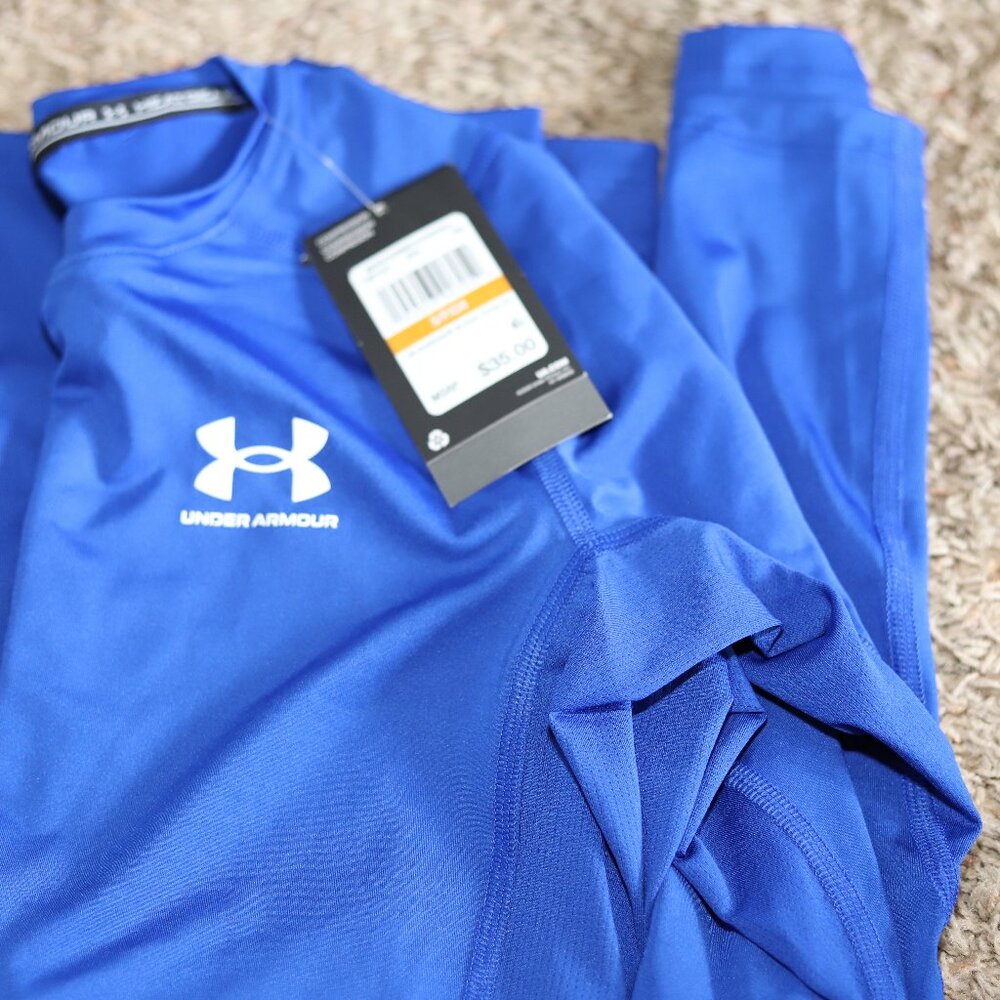 Under Armour Blue Compression shirt, Mens size small.